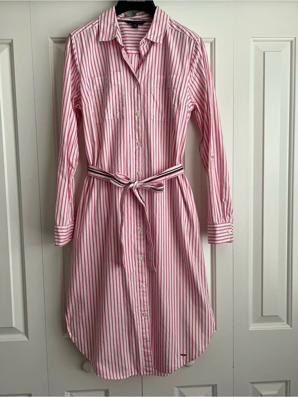 Tommy Hilfiger Button Front Cotton Shirtdress Size XS